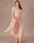 Curve&Plus Countryside Florals Velvet Skirt
