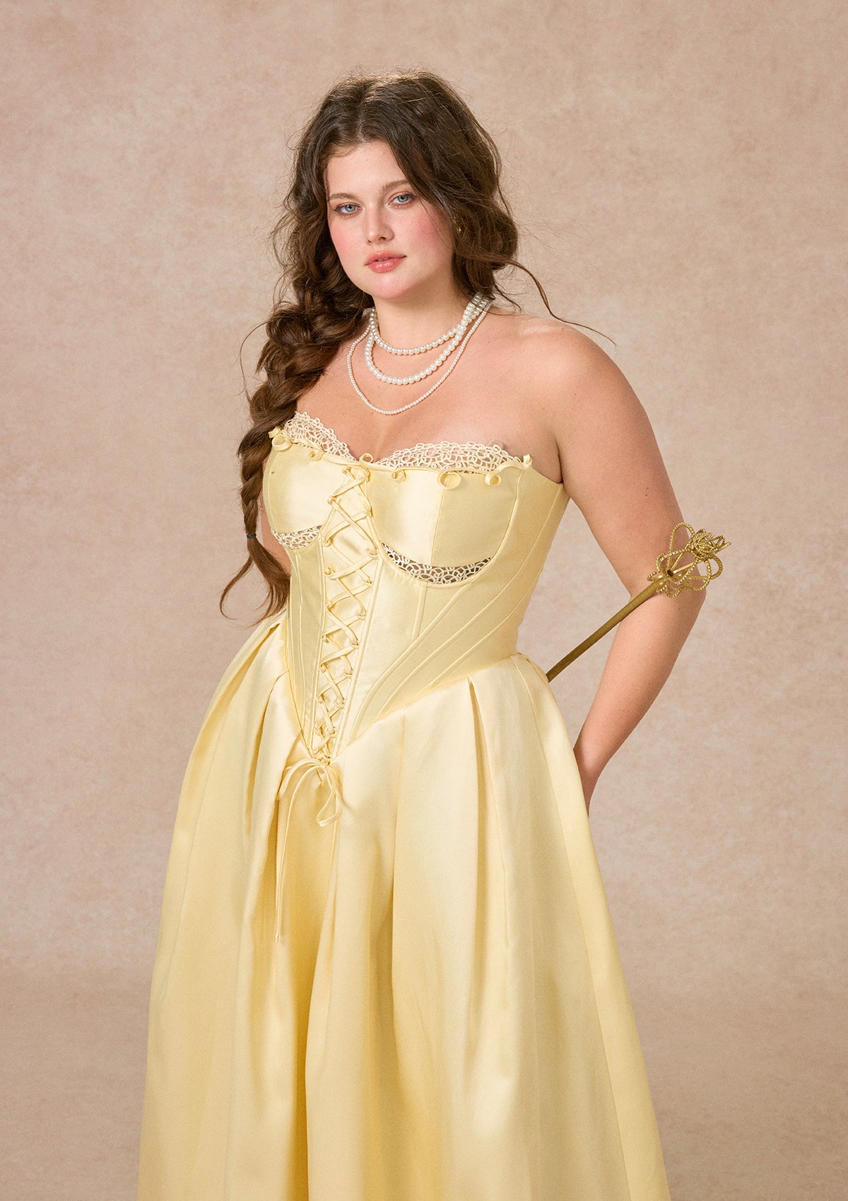 Curve&amp;Plus Belle's Gilded Corset Dress
