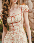 Crimson Berry Rose Dress