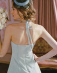 Blue Gingham Sweetheart Dress