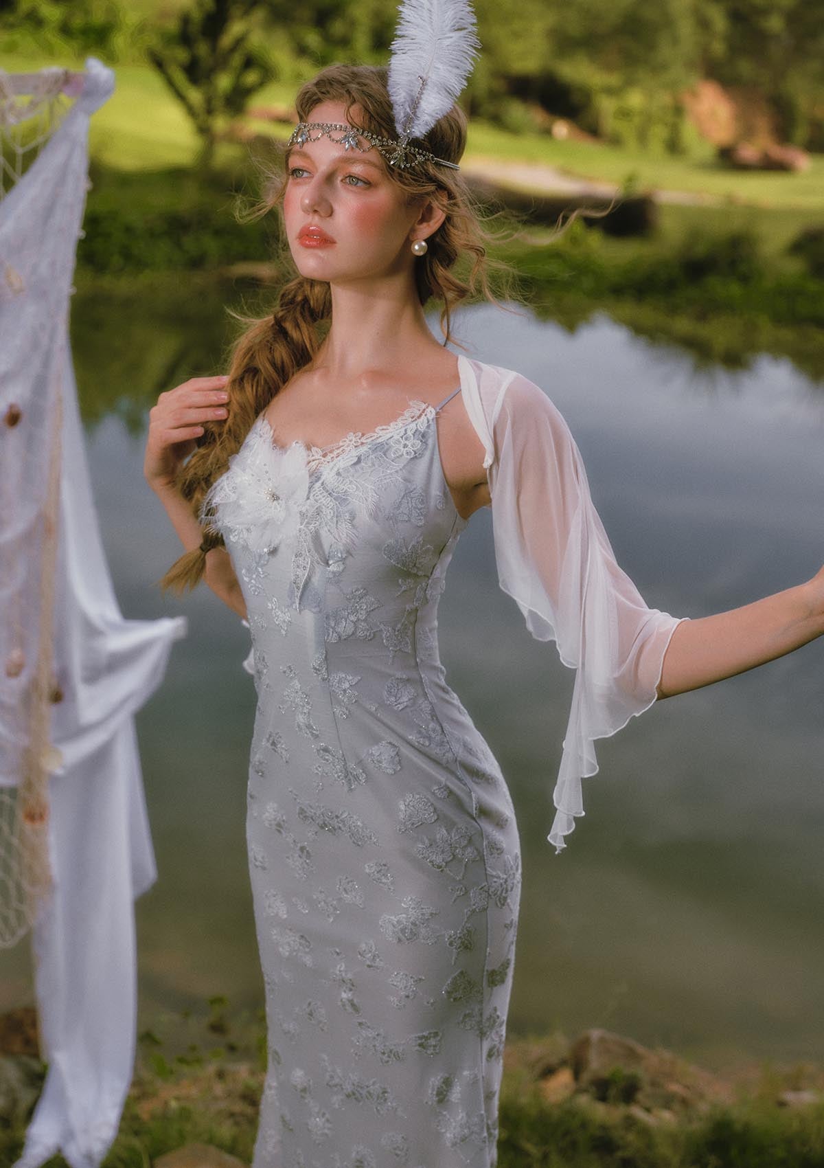 Swan In The Late Summer Cardigan