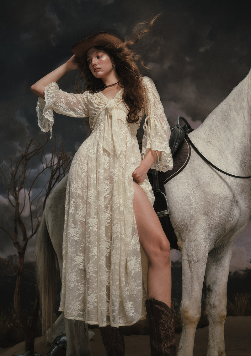 White Lace Maxi Dress | White Horse Princess White Lace Maxi Dress | White Horse Princess