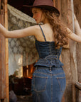Cowgirl On The Run Denim Corset