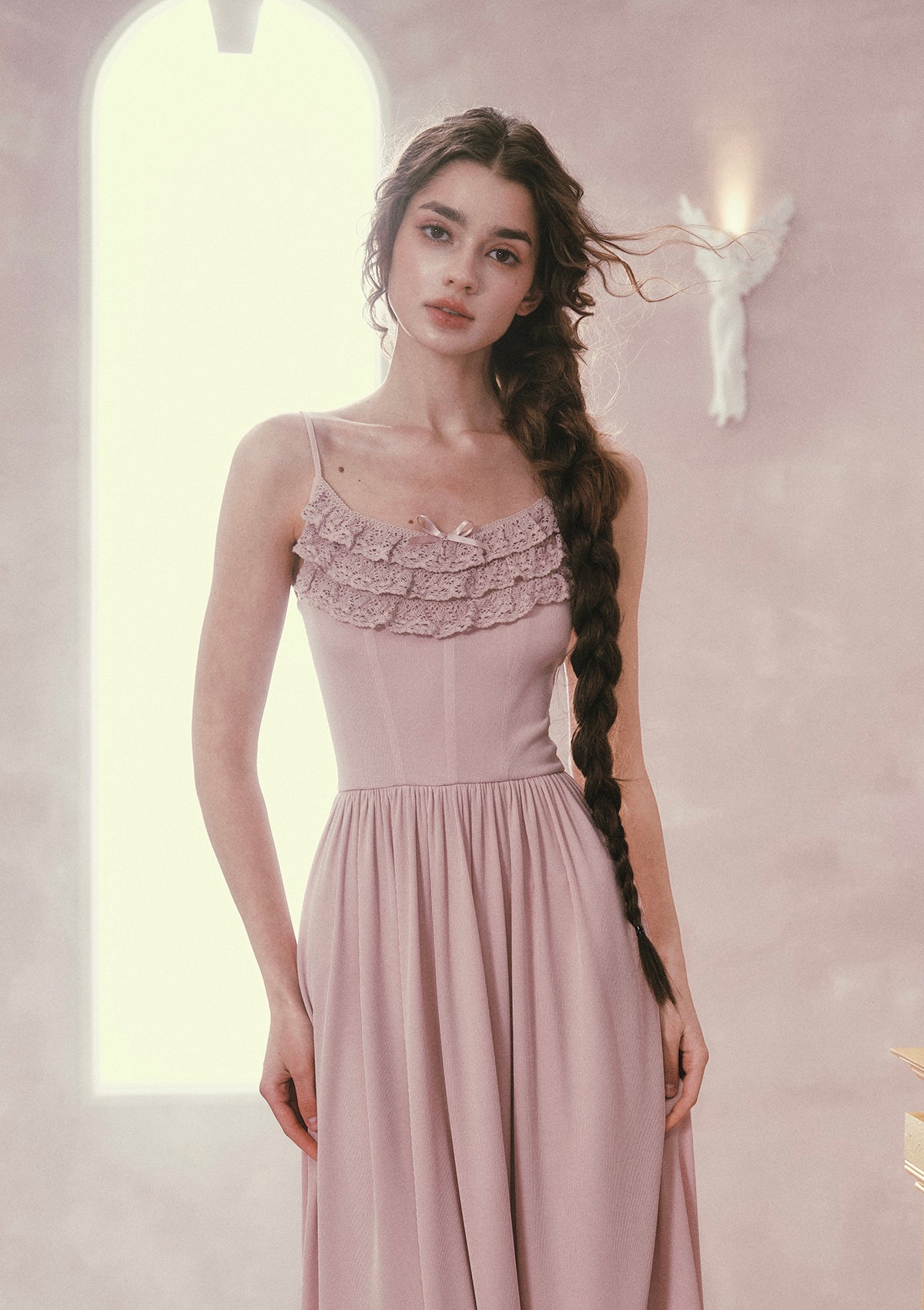 Pembe Sis Bale Elbisesi