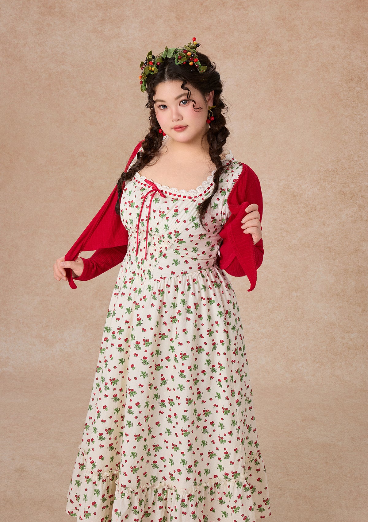 Wild Strawberry Paradise Dress