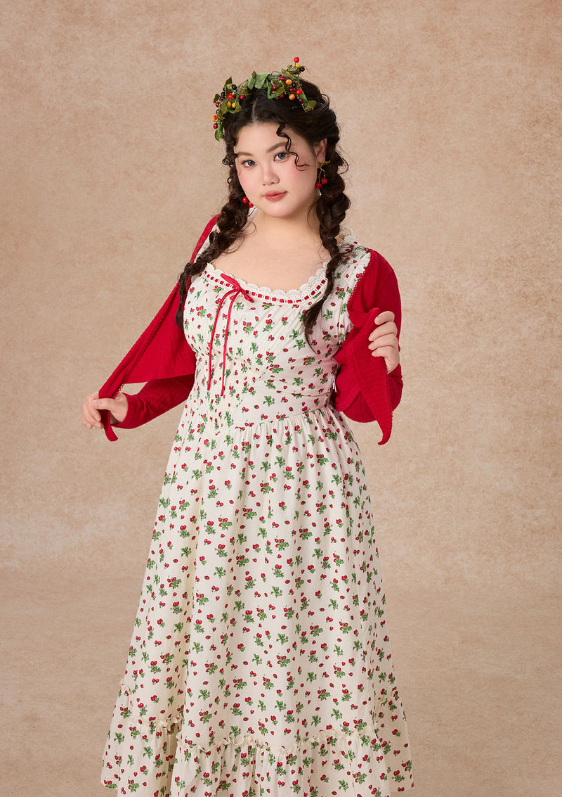Wild Strawberry Paradise Dress