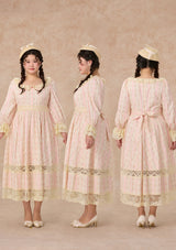 Curve&Plus Honey Flower Notes Dress