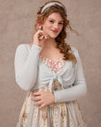 Curve&Plus Strawberry Farm Knit Cardigan（Blue）