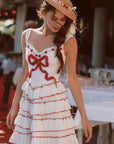 Red Ribbon Cake Dress