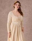 Curve&Plus Courtyard Rendezvous Knit Dress (White)