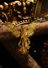 Golden Eagle Athena Brooch