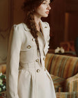 Cream Tea Trench Coat