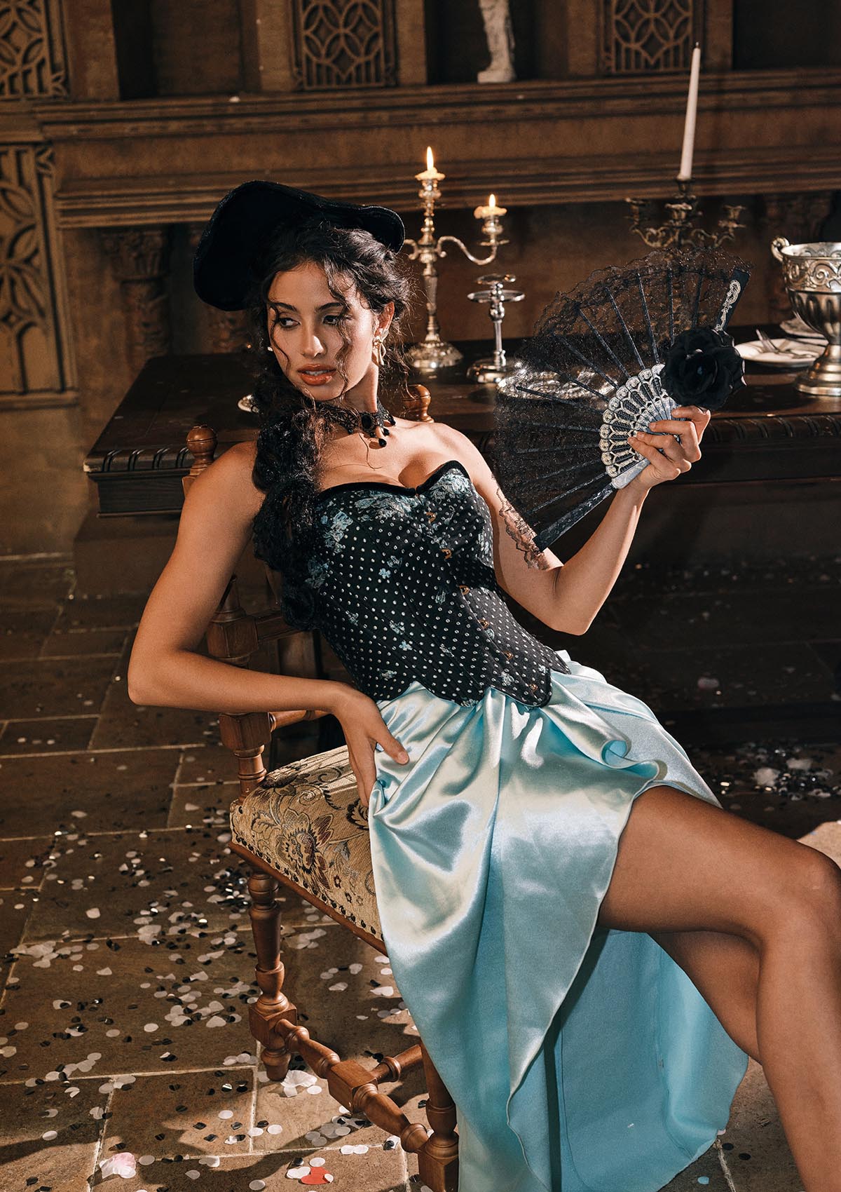 Lacemade "Tiffany Banquet" Lightweight Satin Maxi Skirt