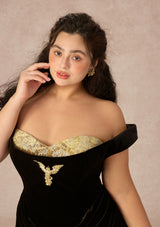 Curve&Plus Golden Eagle Goddess Dress