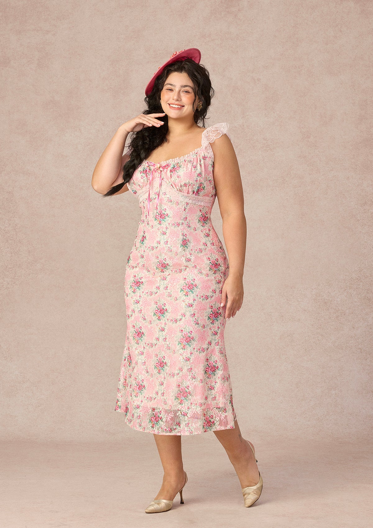 Curve&Plus Rose Music Box Dress