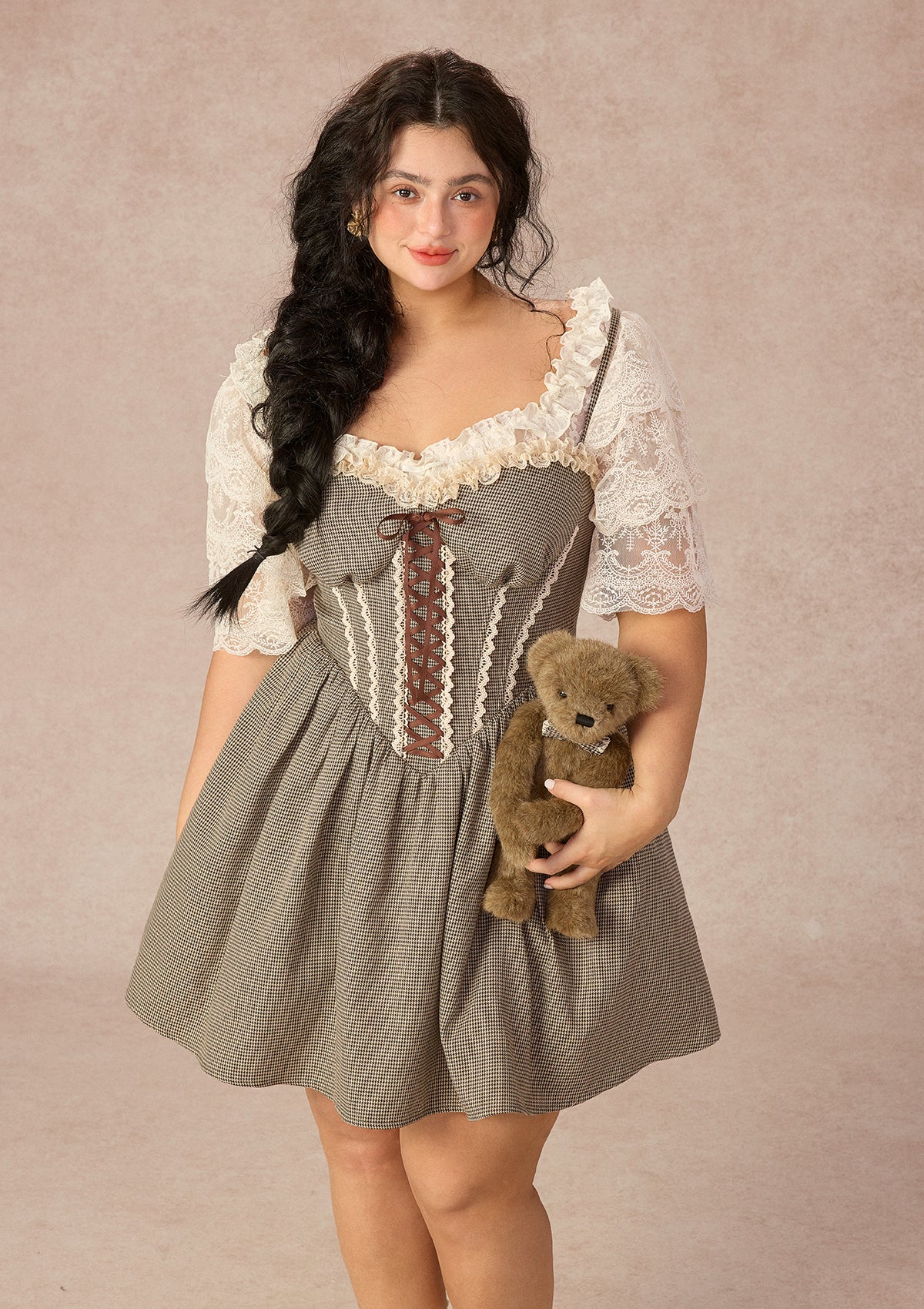 Curve&Plus Bear Date Dress（Short)