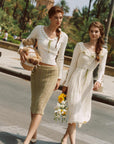 Daisy Bouquet Knit skirt