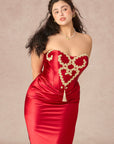 Curve&Plus Queen Kalp Korse Elbise