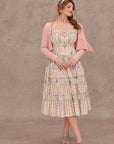 Curve&Plus Girl in Blue Wind Dress