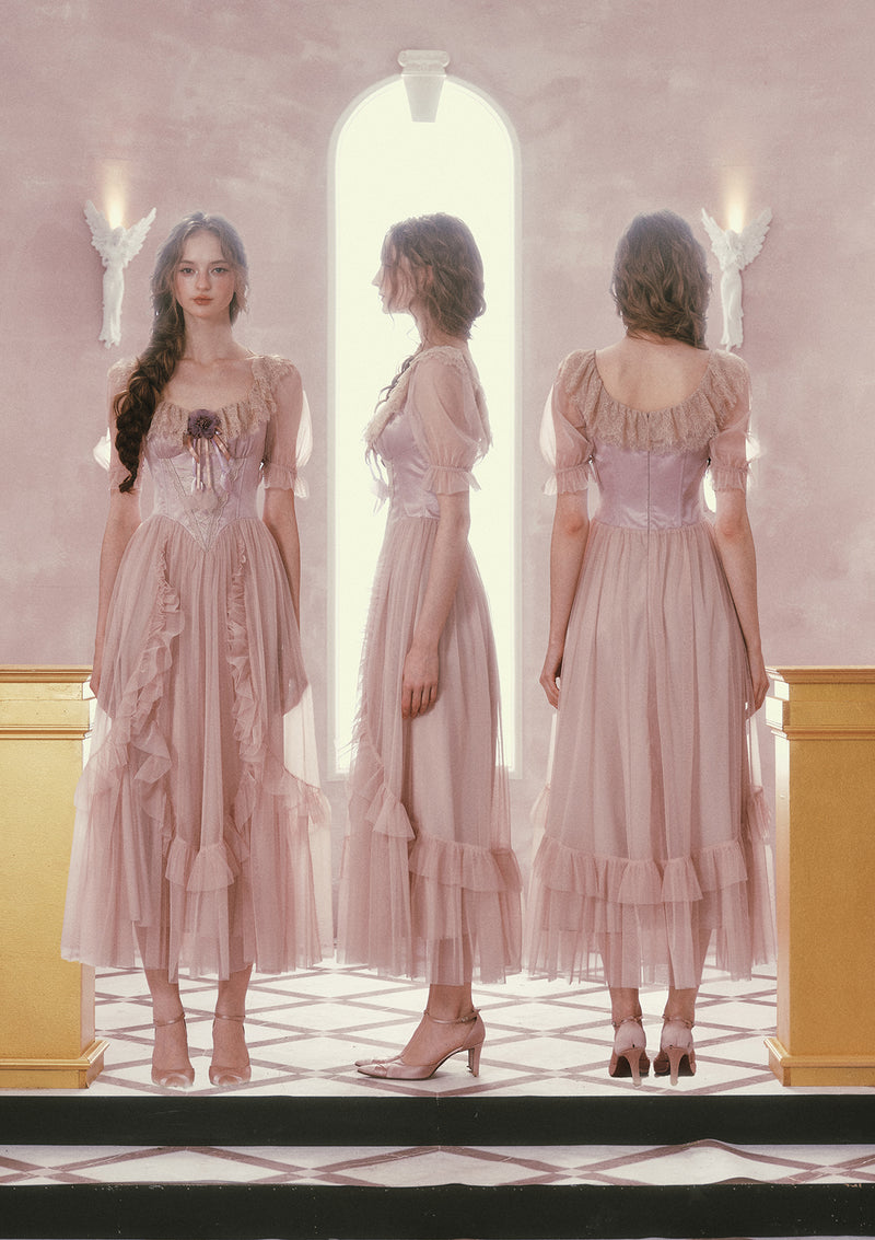 pink violet dresses Purple Satin A-line Spaghetti Straps Prom Dresses With Pockets, Party  Dress, MP775