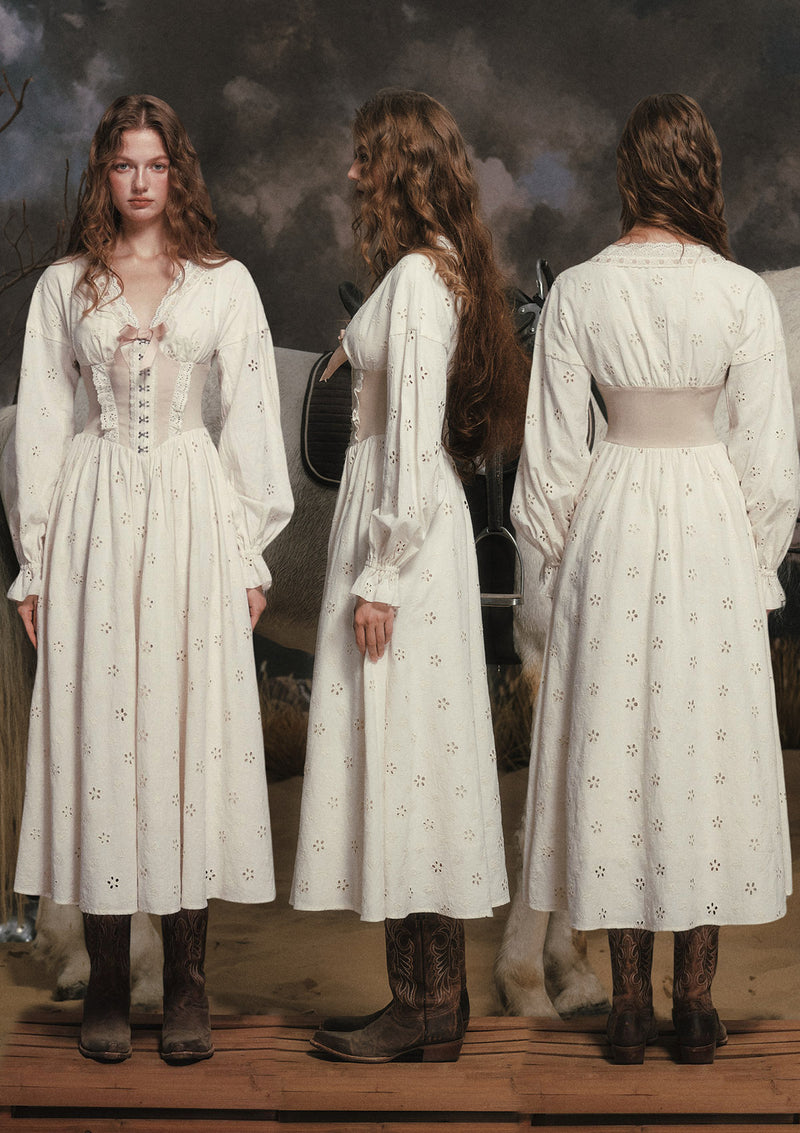 White Chocolate Warrior Corset Dress