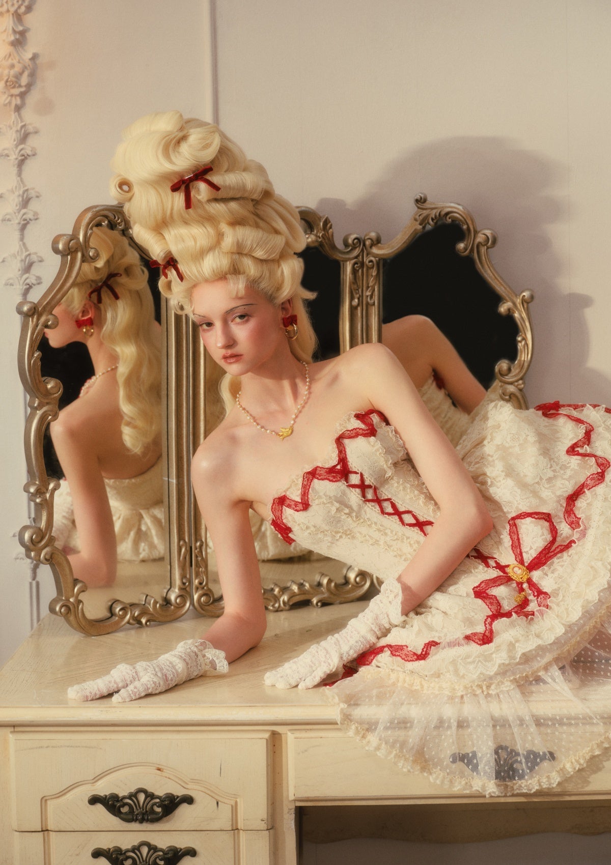 Poem of Bygone Days Puffy Mini Dress