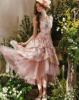 Blazing Cloud Blossom Corset Dress
