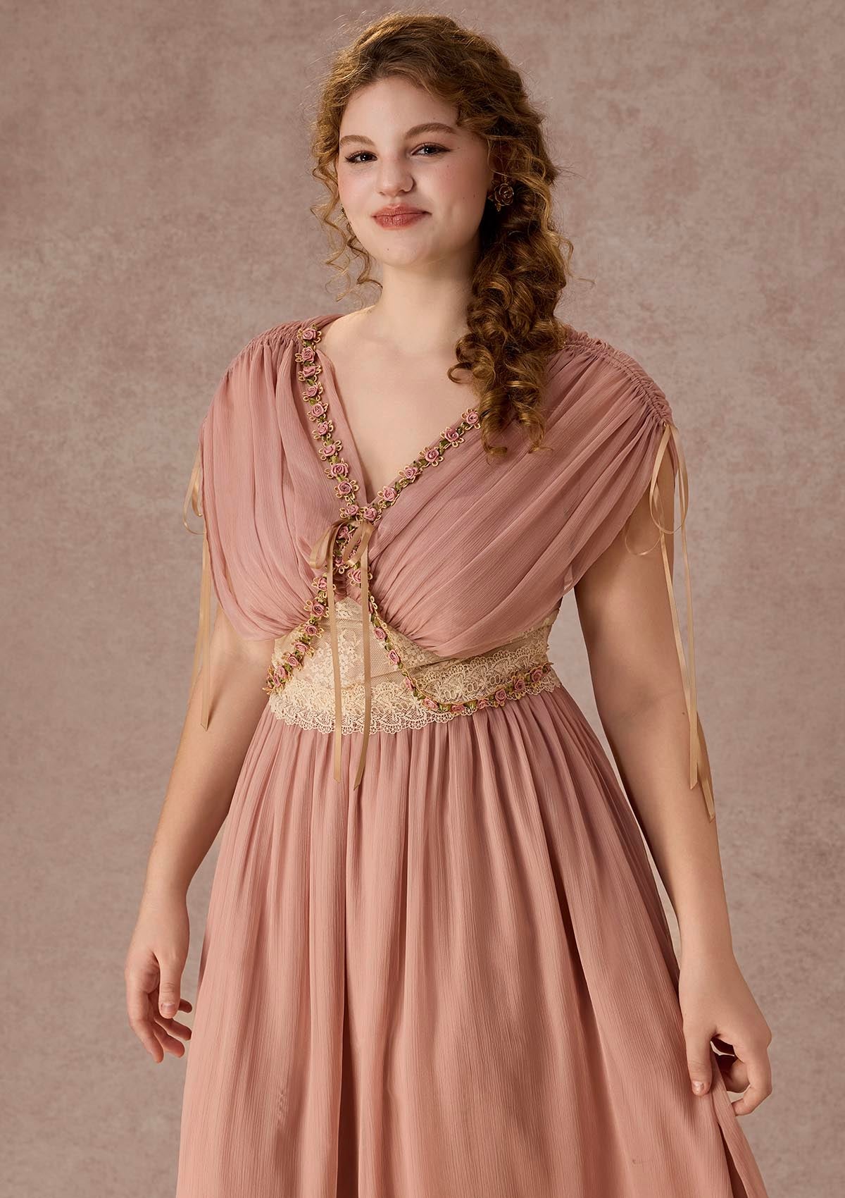 Curve&amp;Plus Rose Olive Dress