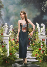 Firenze Green Midi Skirt