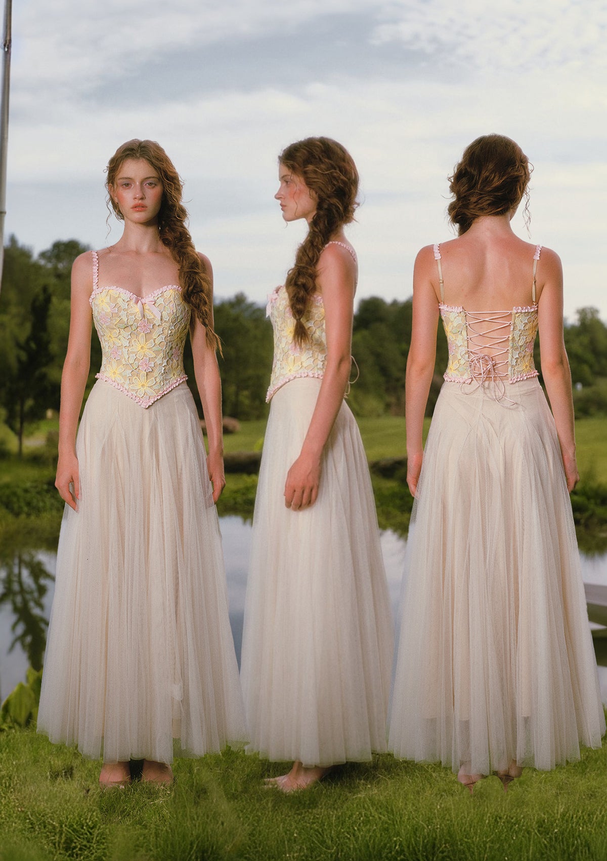 Rainbow Bloom Rhyme Corset