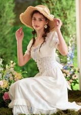 Dear White Pages Corset Dress