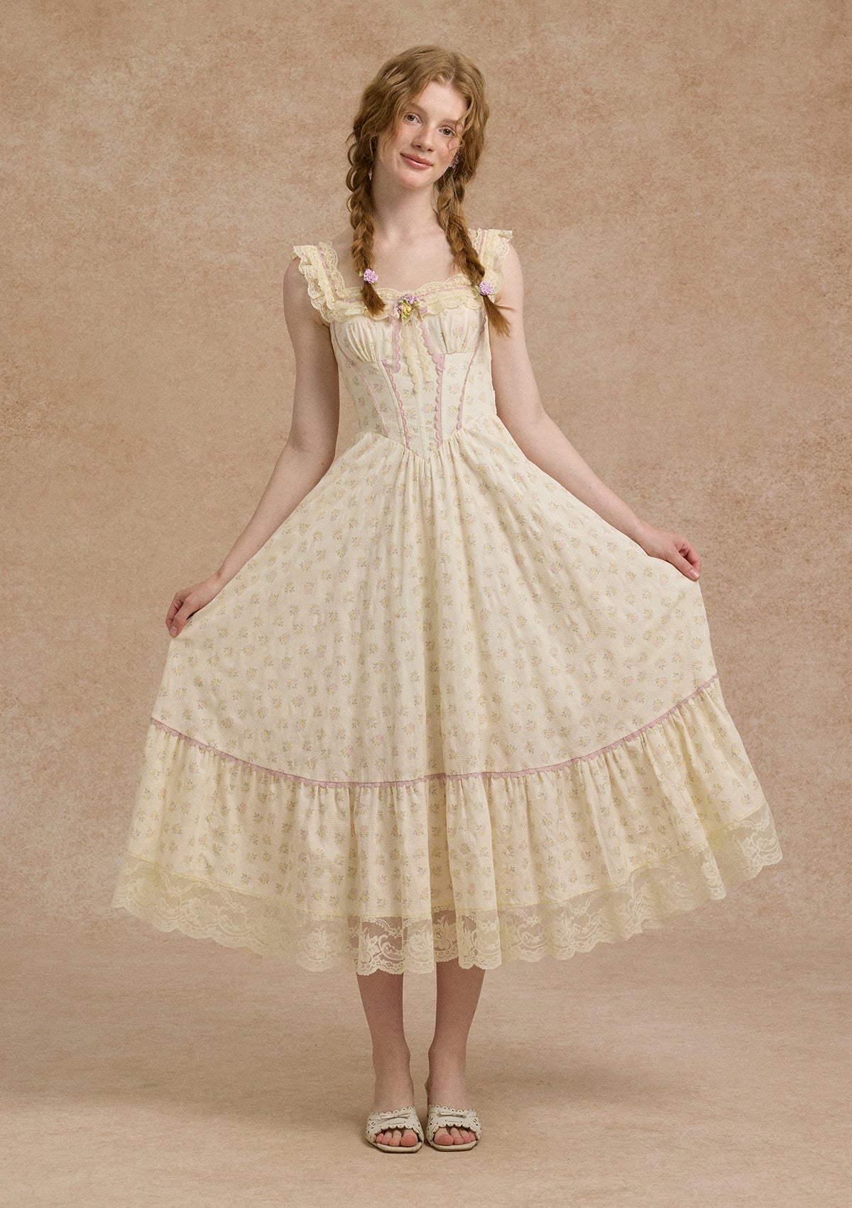 Cream Clove Corset Dress XL
