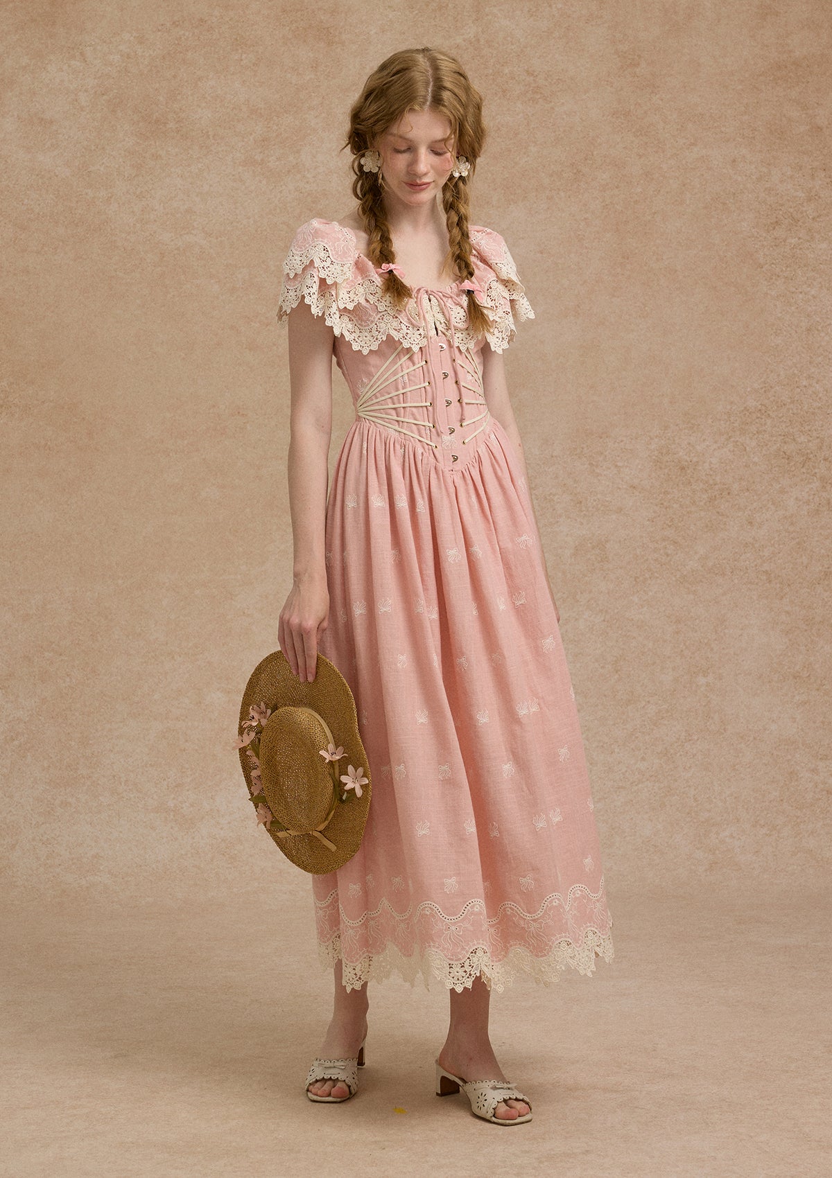 Pink Champagne Corset Dress Xs / Pre-Order