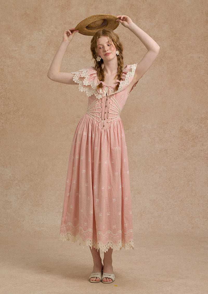 Pink Champagne Corset Dress Xs / Pre-Order Pink Champagne Corset Dress Xs / Pre-Order