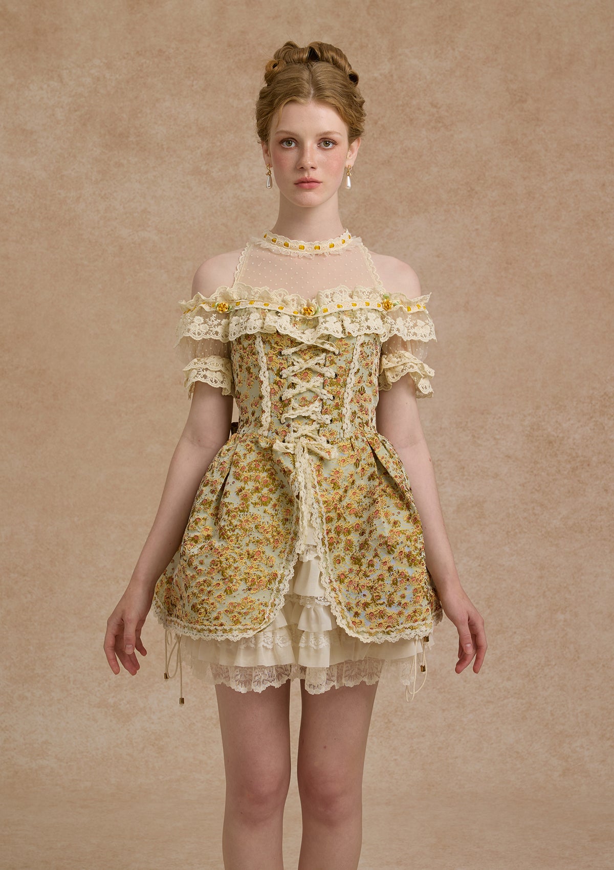 Sonnenblumen-Korsettkleid