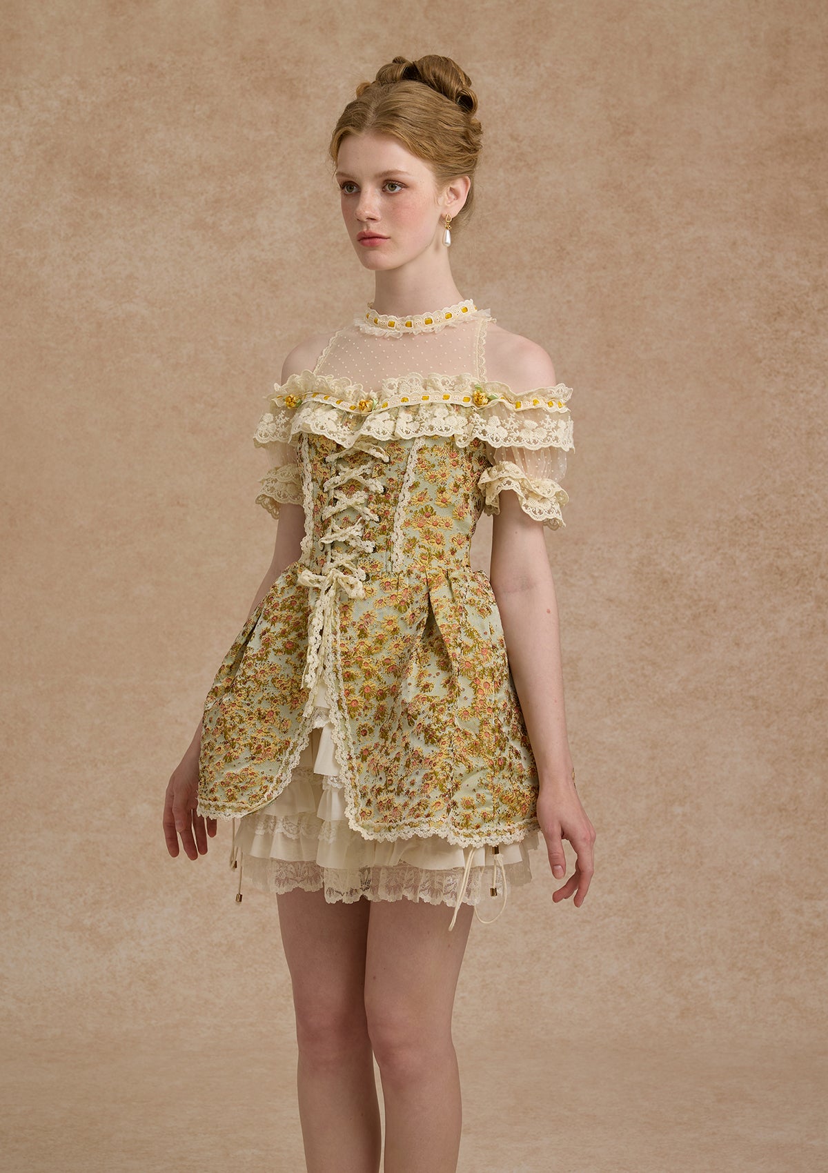 Sonnenblumen-Korsettkleid