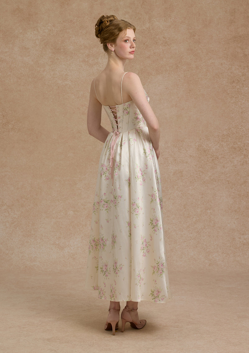 Spaghetti Strap Maxi Dress | Floral Print Dress - LaceMade Spaghetti Strap Maxi Dress | Floral Print Dress - LaceMade
