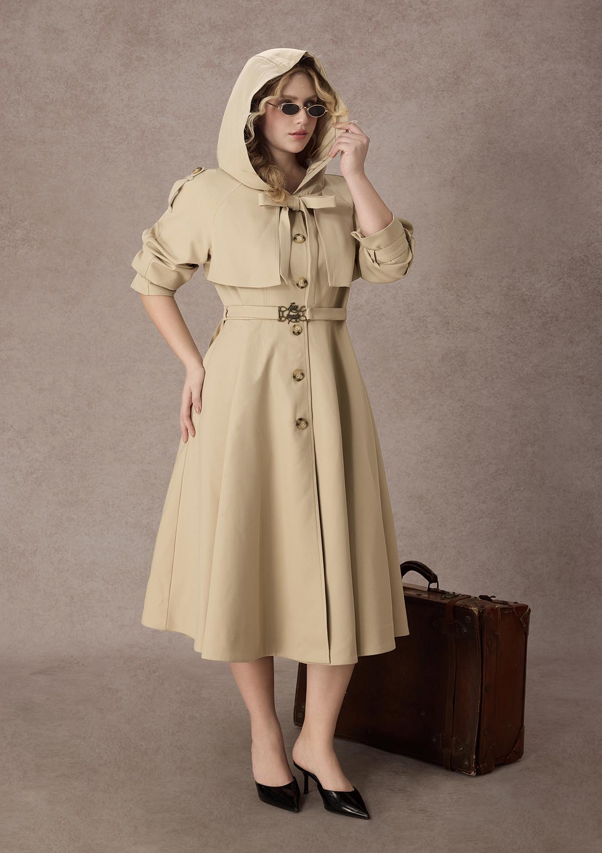 Curve&amp;Plus Western Road Trench Coat