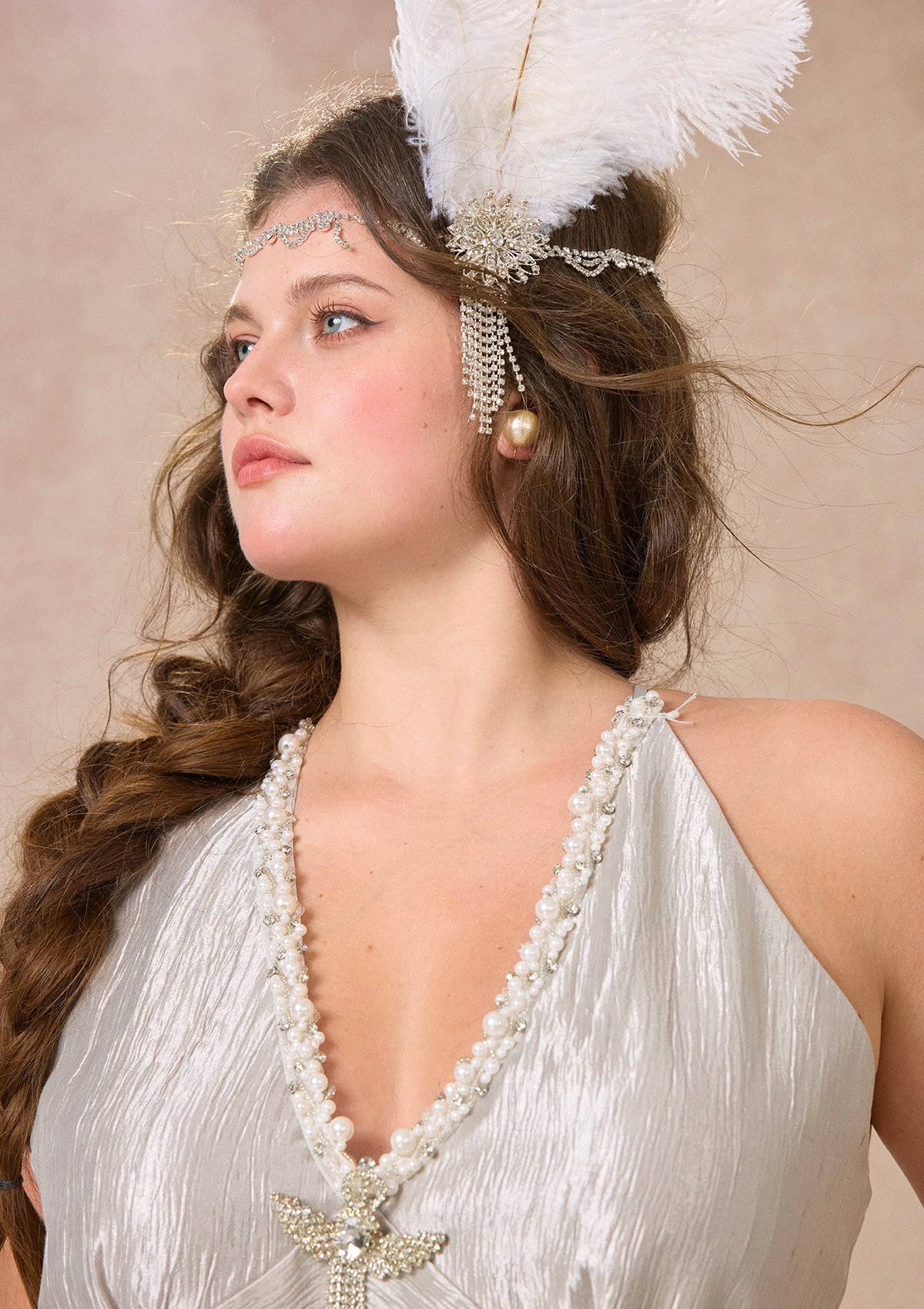 Curve&amp;Plus Silver Light Serenade Dress