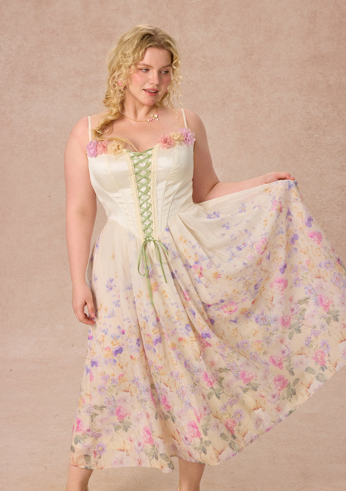 Curve&amp;Plus Bloom Overture Corset Dress （Long）