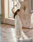 Gilded Feather Fan Corset Dress