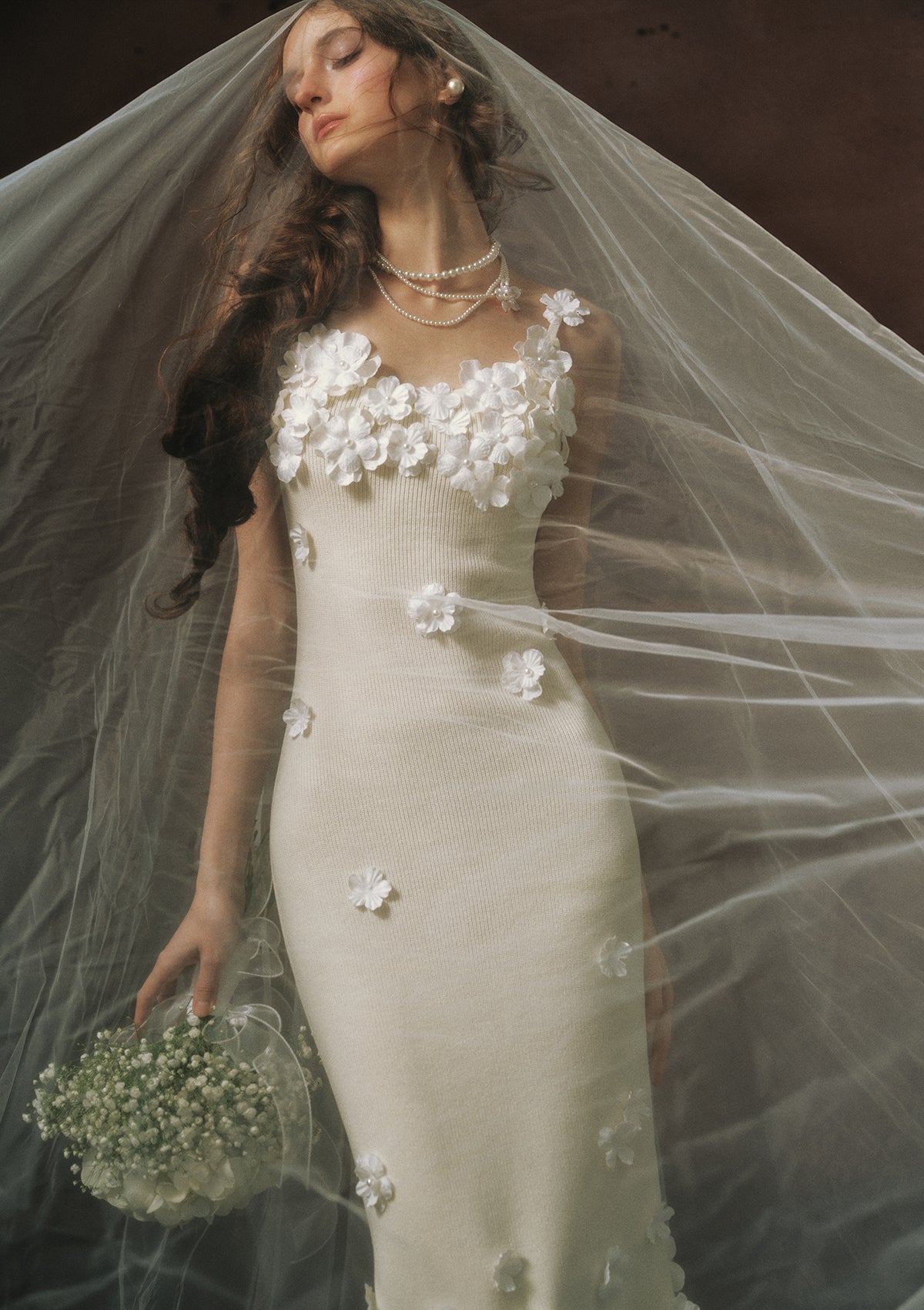 Cream Chanson Dress