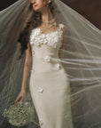 Cream Chanson Dress
