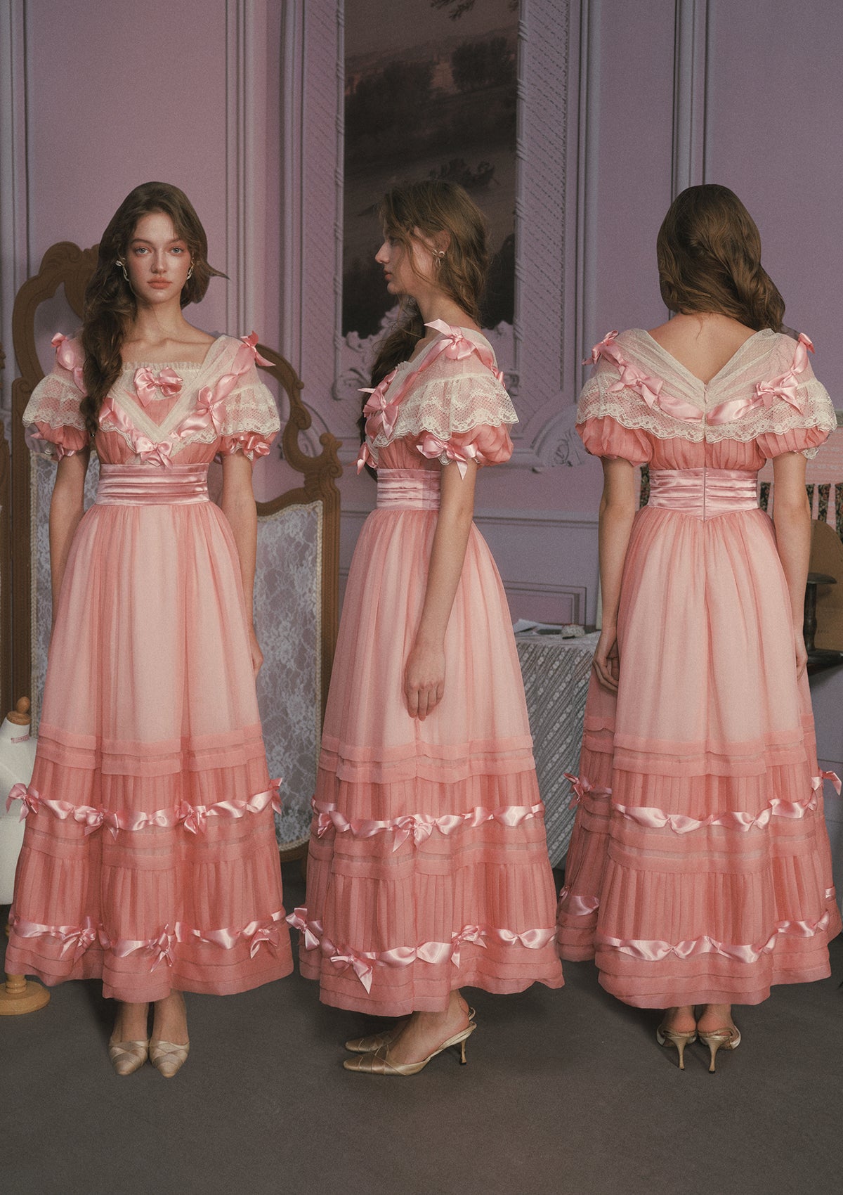 ワンピース Treat Urself dollish lace dress Princess Wish Dress