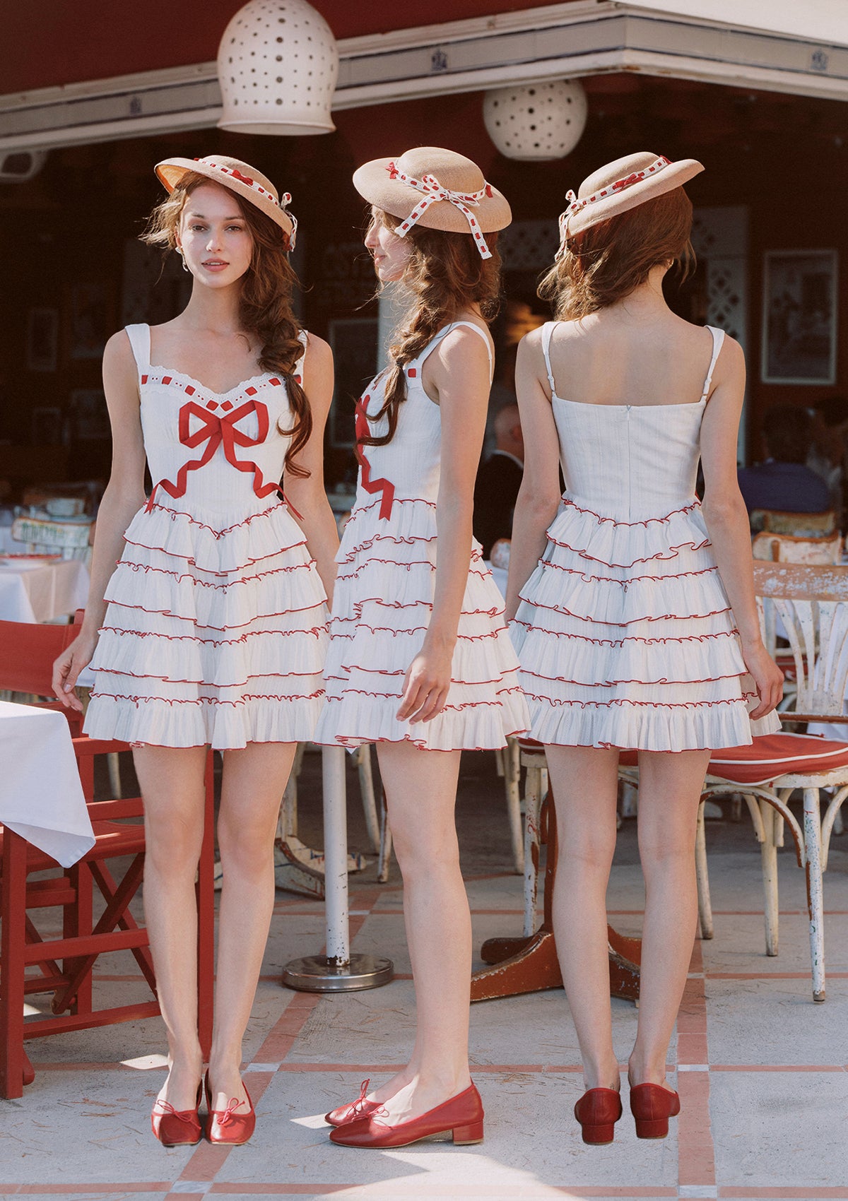 Red Ribbon Cake Dress