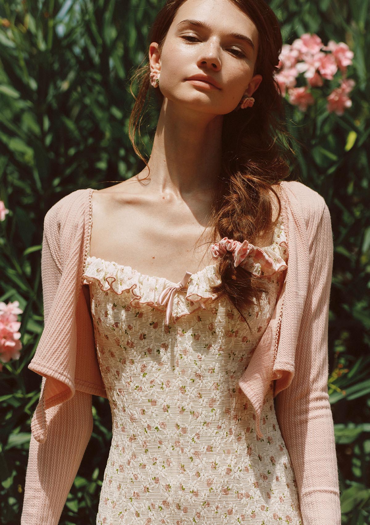 Petite Vase Knit Dress – Blush