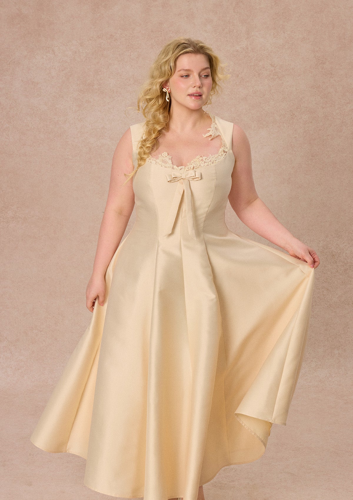 Curve&amp;Plus Castle Vow Dress （White）