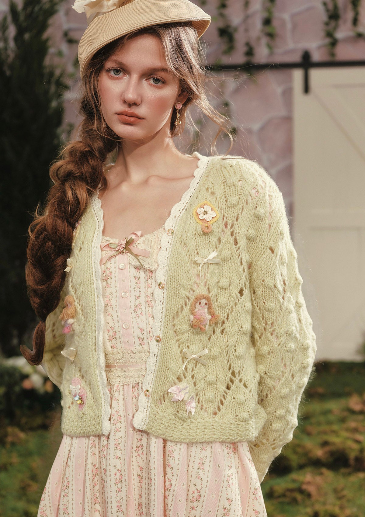 Curve&Plus Perfume Dollhouse Knit Cardigan
