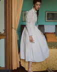 Rose Cape Dress - Beige