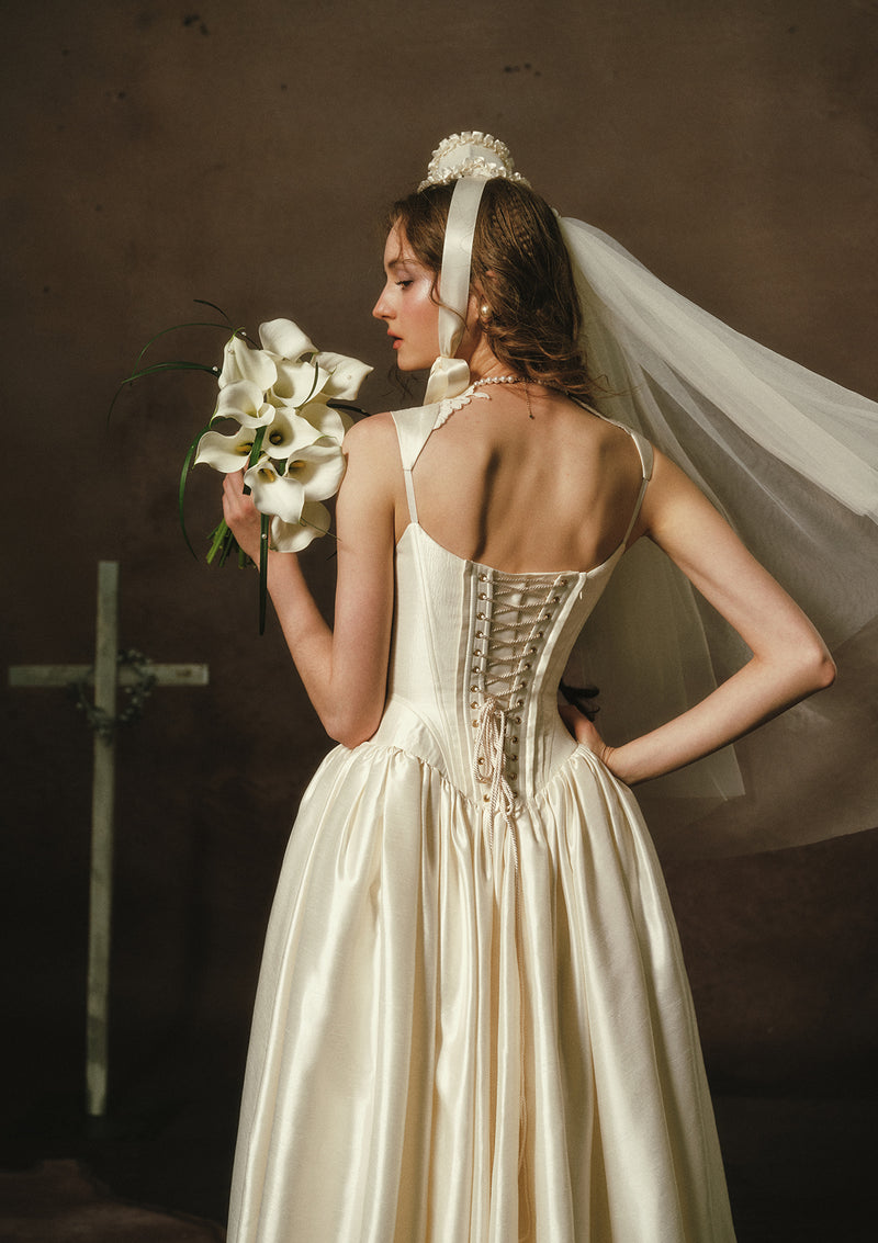 lacemade white dress White Coronation Corset Dress In-stock / L